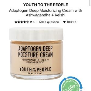 BNIB Youth to the people adaptogen deep moisturizing cream.